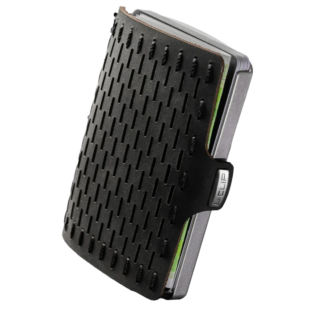 I-CLIP Edelstahl Satiniert mit Münzfach Black - I-CLIP.com EU Shopify